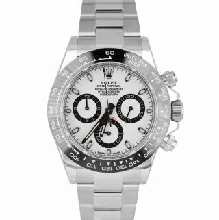 2020 UNWORN Rolex Daytona Cosmograph PANDA Ceramic White 40mm Watch 116500 LN 2