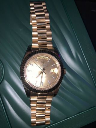 ROLEX 18K Yellow Gold 36mm Day Date President Full Gold 118238 2
