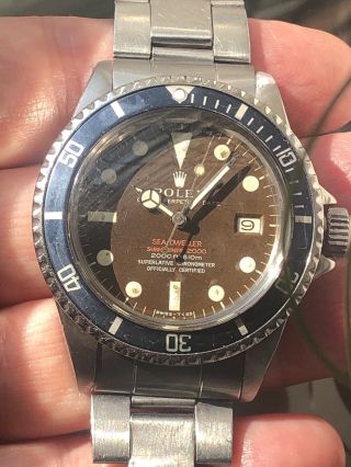 1970 Rolex Double Red Sea - Dweller Ref 1665 Tropical & Papers