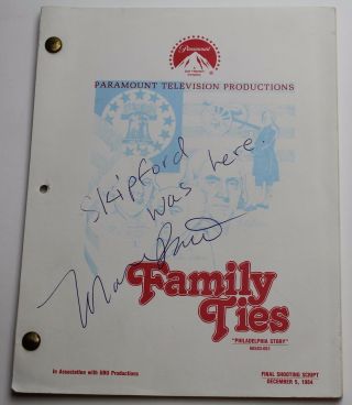 Family Ties 1984 Tv Show Script Season 3,  Episode 16 Philadelphia Story