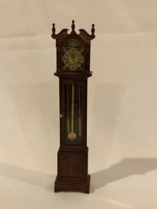 Fantastic Merchandise Dollhouse Miniature Fine Carved Grandfather Clock