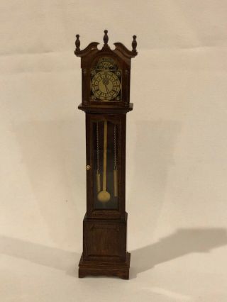 Fantastic Merchandise Dollhouse Miniature Fine Carved Grandfather Clock 2