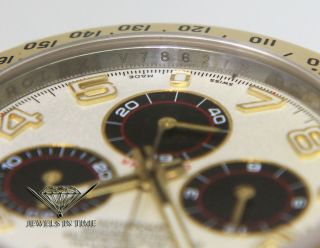 Rolex Daytona 18k Yellow Gold & Steel Panda White Dial Mens 40mm Watch 116523 3