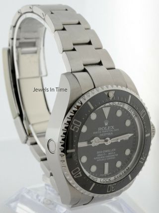 Rolex Deepsea Sea - Dweller Steel & Ceramic Mens Dive Watch & Box 116660 3
