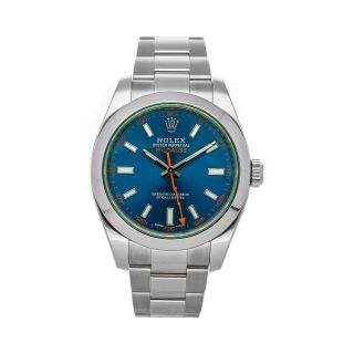 Rolex Milgauss Z - Blue Auto 40mm Steel Mens Oyster Bracelet Watch 116400gv