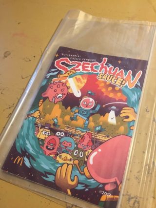 Rare Mcdonald’s Szechuan Sauce Mini Poster Sticker 10/7/17