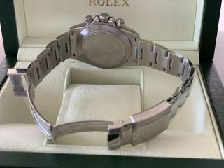 Rolex Daytona Black Dial Stainless Steel Mens Watch 116520 Serviced Looks 3