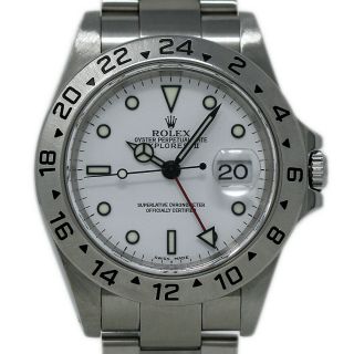 Rolex Explorer Ii 16570 40mm Stainless Steel White Dial 1999 2yearwty 521 - 1