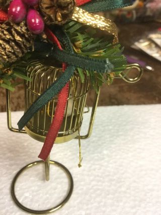 Miniature Small Brass Bird Cage 2