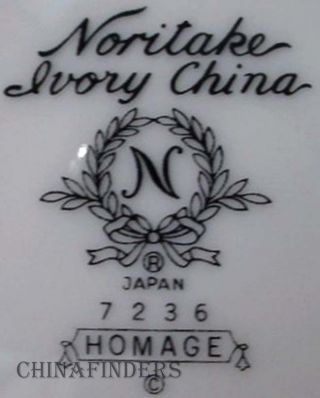 NORITAKE china HOMAGE Pattern 7236 Oval Serving PLATTER small 12 - 5/8 