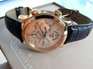 JAEGER LeCoultre Grand Reveil 18k gold watch wristwatch Perpetual Alarm JLC 2