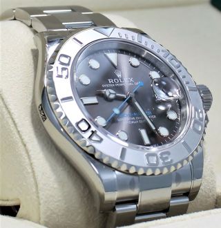 Rolex Yacht Master 116622 40mm Dark Rhodium Dial Oyster Ss Platinum Watch
