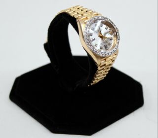 1978 Ladies Rolex Datejust 6927 18K Gold Wristwatch President Bark Band - 26mm 3