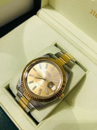 Rolex Oyster Perpetual Datejust 41mm 18k Gold/ Stainless