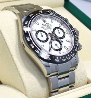 Rolex Daytona 116500ln Chrono Oyster Panda Ceramic Bezel Watch Box Papers Unworn