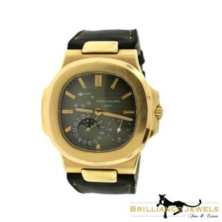 Patek Philippe Nautilus 5712r - 001 Rose Gold Leather Strap Watch (p - 72)