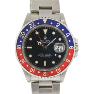 Rolex 16700 Gmt - Master Pepsi Stainless Steel Automatic Watch