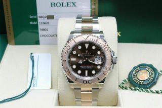 Rolex Yacht Master 116621 18k Rose Gold & Stainless Box Paper