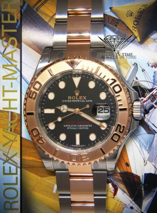 Rolex Yacht - Master 40 18k Everose Gold/Steel Black Watch Box/Papers 116621 2