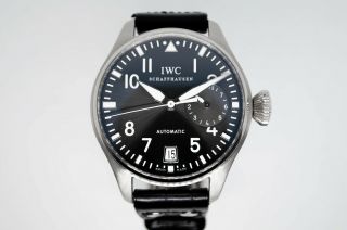 Iwc Big Pilot 18k White Gold 7 Day Power Reserve Gray Dial 46mm 5004