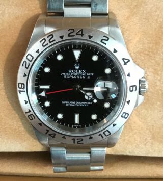Rolex Explorer Ii 16570 Stainless 40mm 1999 Box And Papers
