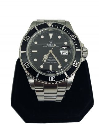 2006 Rolex Submariner Watch 16610 Black Sel Box And Papers