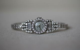 Patek Philippe 18k White Gold Diamond Watch