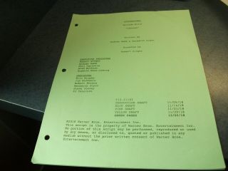 Supernatural - Tv Series - Green Revision Pages From The Ep - " Lebanon " - Last One.