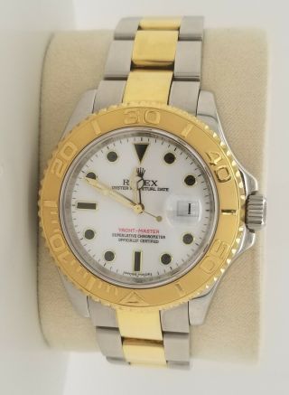 Rolex Yacht - Master 16623 Mens Steel & Yellow Gold Oyster White Dial 40mm