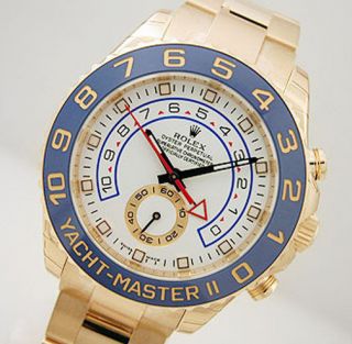 Rolex Yacht - Master Ii Yellow Gold 44mm Ceramic Bezel Automatic Watch 116688