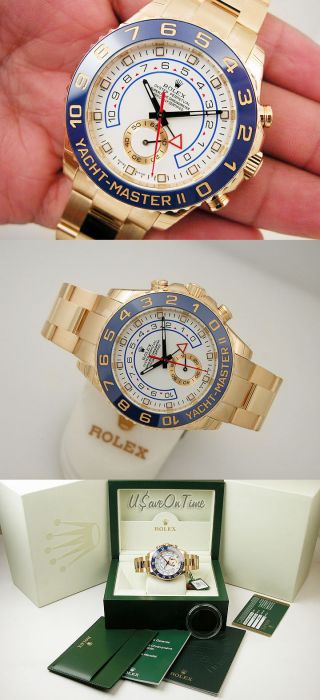 Rolex Yacht - Master II Yellow Gold 44mm Ceramic Bezel Automatic Watch 116688 3