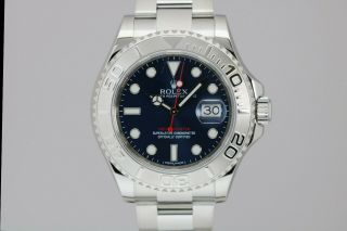 Rolex Yacht - Master 116622 Stainless Steel & Platinum 40mm Blue Dial Watch