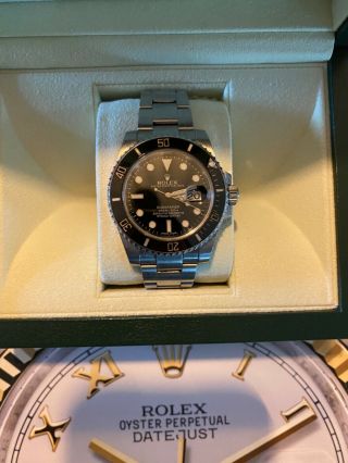 Rolex Submariner Date Black Men ' s Watch - 116610 Stainless Steel Band 2