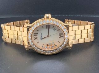 Chopard Happy Sport Oval Watch 18k Rose Gold Diamonds 30mm Ref.  275350 - 5004 2