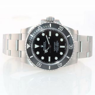 2019 PAPERS Rolex Submariner No - Date 114060 Steel Black Ceramic Watch Box 2
