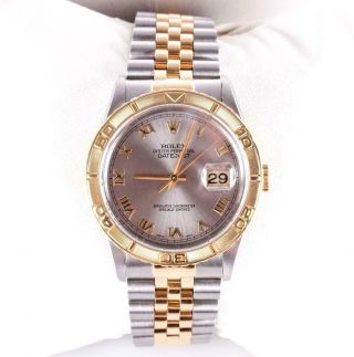 Rolex 18k Yellow Gold & Stainless 1995 Oyster Perpetual Datejust Wrist Watch