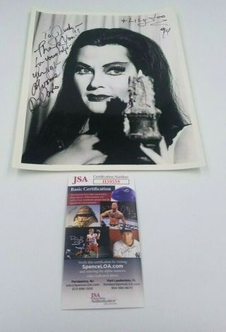 Yvonne De Carlo Television Star As " Lily " From The Munsters Signed Photo Jsa