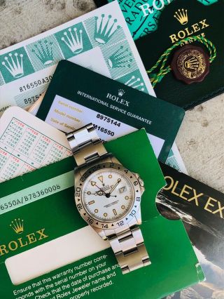 Nr Full Set (box/papers) Rolex Explorer Ii 16550 