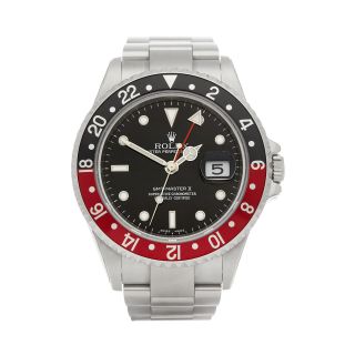 Rolex Gmt - Master Ii Coke Stainless Steel Watch 16710 Com002449