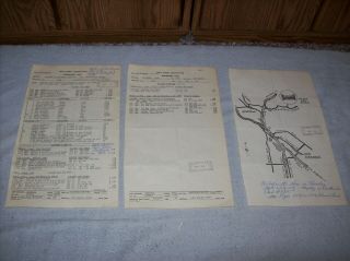 Authentic 1976 Tv Disney The Mickey Mouse Club Production Call Sheets & Map