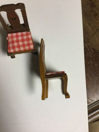 Dollhouse miniature Handmade Chairs 2