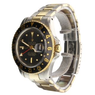 Rolex GMT Master Two Tone Steel and 18K Gold 40 mm Automatic Watch 1675 3