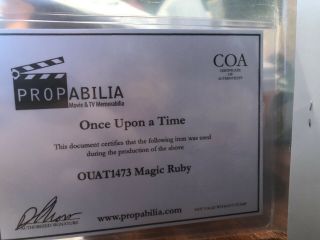 Once Upon A Time Abc Tv Disney Prop Screen Magic Ruby