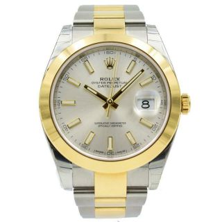 Rolex Datejust 41 Two - Tone - 126303 - Silver Dial With 18k Gold Bezel