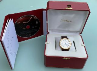 Cartier Ronde Solo Xl 42mm Automatic 18k Rose Gold Watch W6701009 Large Size