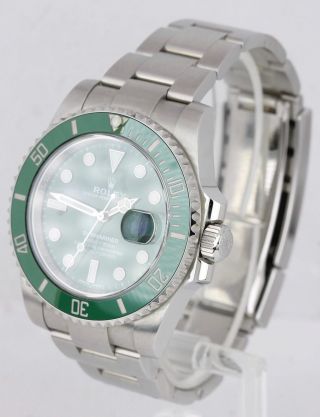 Rolex Submariner Date Hulk Stainless Steel Green Ceramic 40mm Watch 116610 LV 2