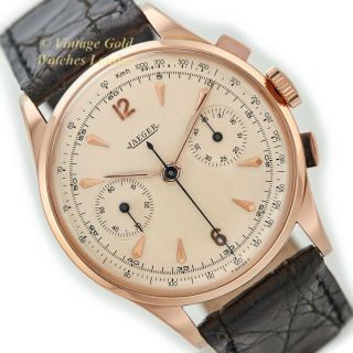 Jaeger - Lecoultre Cal.  285 Chronograph,  18ct Pink Gold,  1952,  38mm - Stunning