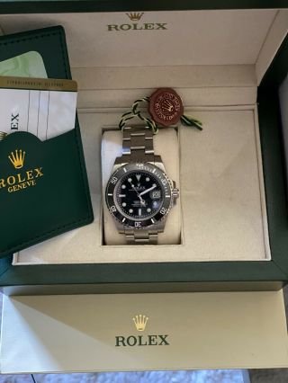 2020 Papers Rolex Submariner 116610 Steel Black Ceramic 40mm Watch