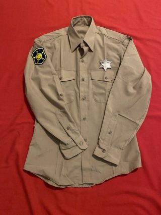 Andy Griffith Barney Fife Deputy Prop Badge & Shirt Mayberry Don Knotts Tv