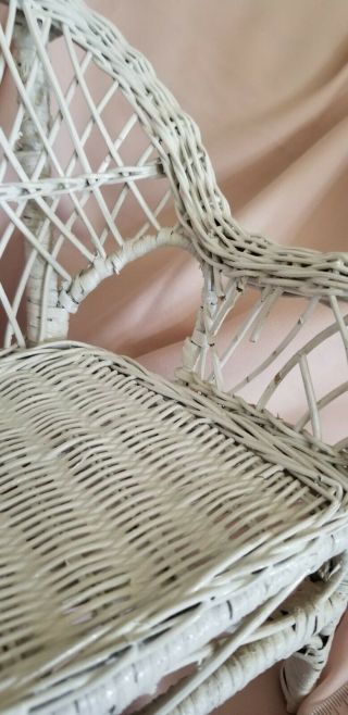 Wicker Doll Size Chair,  about 11 